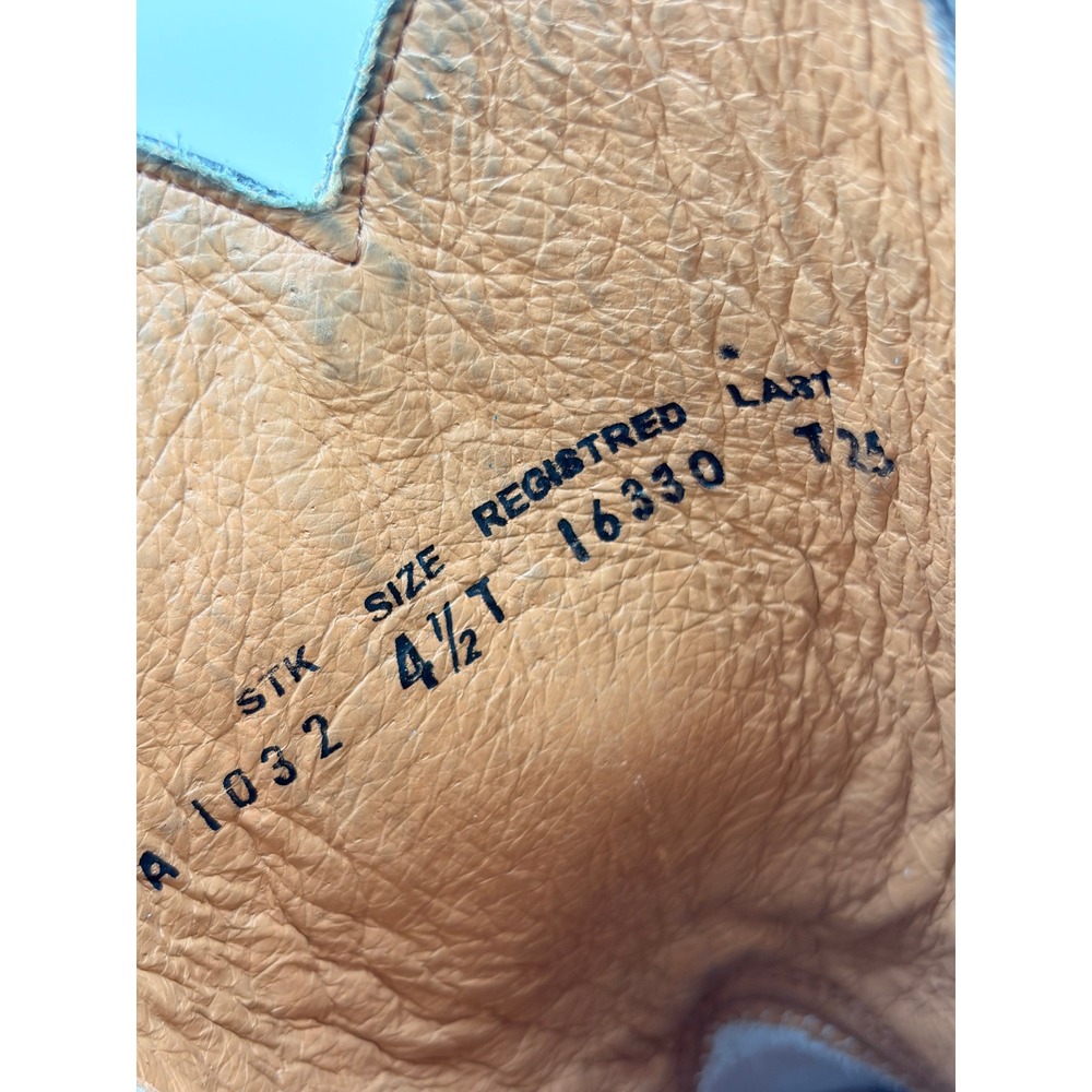 Corral Teens Western Boots 4.5T Wing Cross Brown Leather Square Toe A1032 - Picture 7 of 8